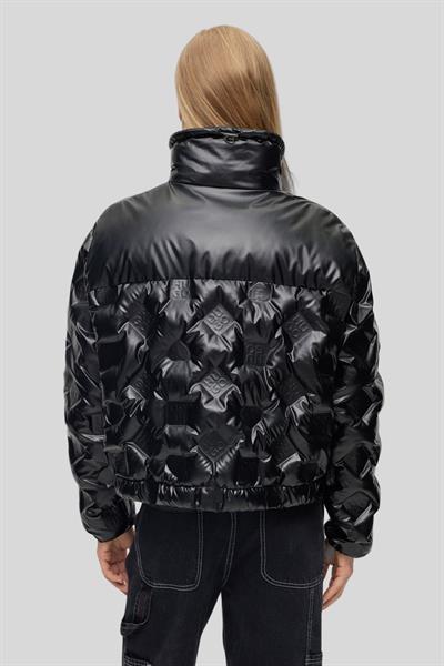 Boss Regular Fit Kadın Mont Siyah