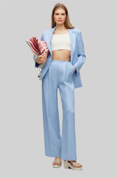 Boss Regular Fit Kadın Pantolon Mavi 472