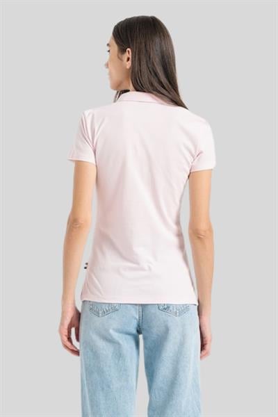 Boss Regular Fit Kadın Polo Yaka T-Shirt Pembe