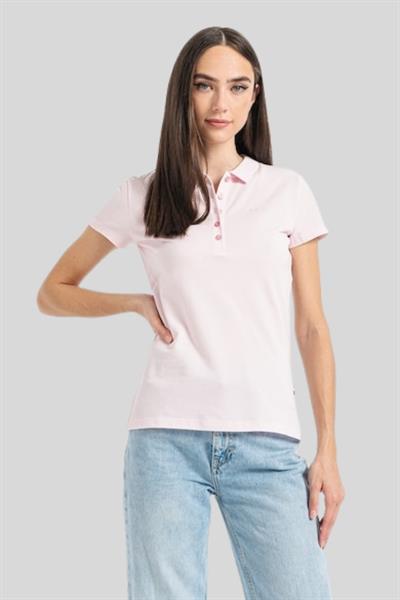 Boss Regular Fit Kadın Polo Yaka T-Shirt Pembe