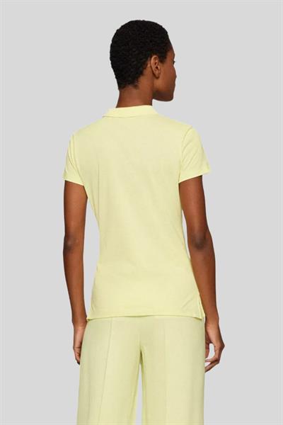Boss Regular Fit Kadın Polo Yaka T-Shirt Sarı