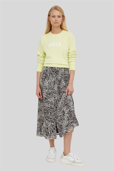 Boss Regular Fit Kadın Sweatshirt Sarı