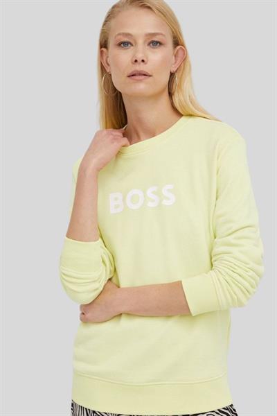 Boss Regular Fit Kadın Sweatshirt Sarı