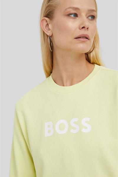 Boss Regular Fit Kadın Sweatshirt Sarı