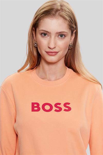 Boss Regular Fit Kadın Sweatshirt Turuncu