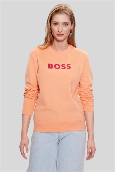 Boss Regular Fit Kadın Sweatshirt Turuncu
