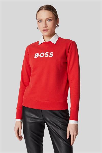 Boss Regular Fit Kadın Sweatshirt Turuncu 622