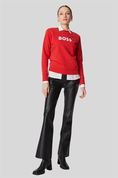 Boss Regular Fit Kadın Sweatshirt Turuncu 622