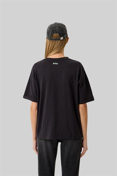 Boss Regular Fit Kadın T-Shirt Siyah