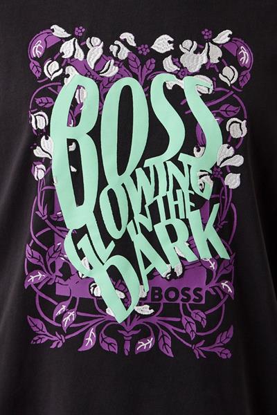 Boss Regular Fit Kadın T-Shirt Siyah