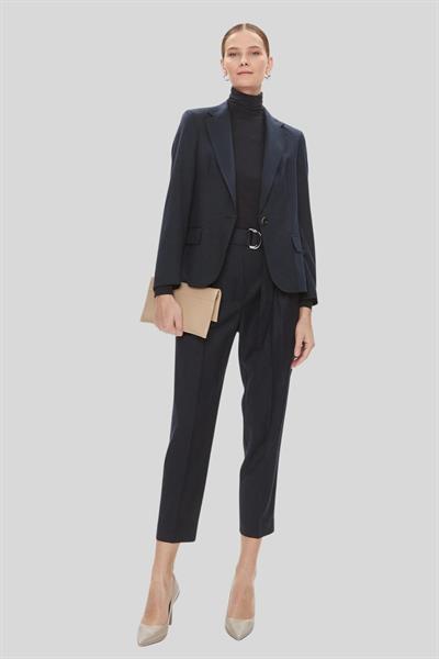 Boss Regular Fit Kadın Yün Ceket Lacivert 404
