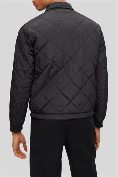 Boss Regular Fit Kapitone Mont Siyah