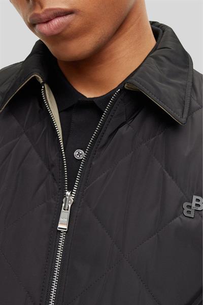 Boss Regular Fit Kapitone Mont Siyah