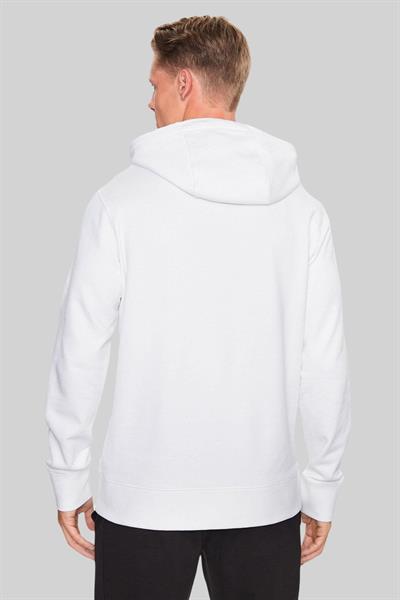Boss Regular Fit Kapşonlu Erkek Sweatshirt Beyaz 100