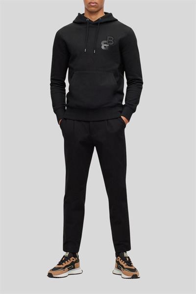 Boss Regular Fit Kapşonlu Erkek Sweatshirt Siyah