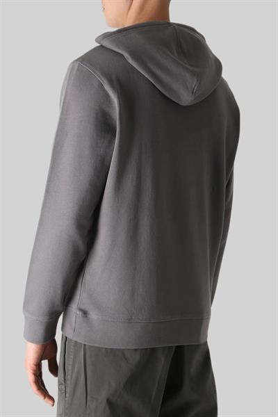 Boss Regular Fit Kapüşonlu Erkek Sweatshirt Gri