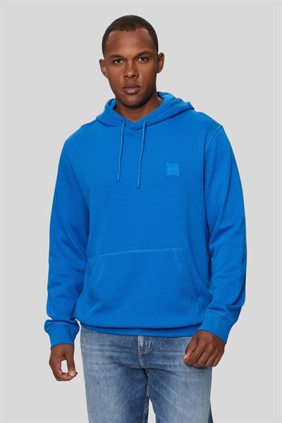 Boss Regular Fit Kapüşonlu Erkek Sweatshirt Mavi 465