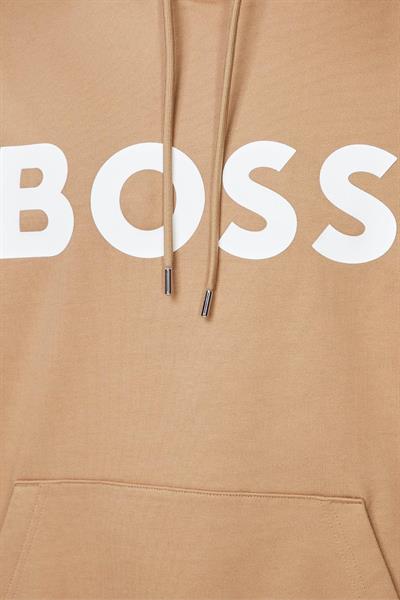 Boss Regular Fit  Kapüşonlu Erkek Sweatshirt Bej 260