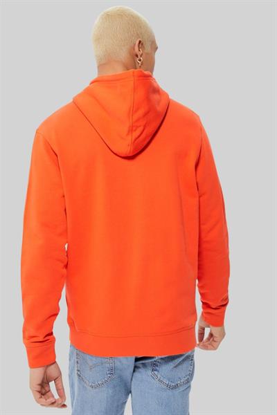 Boss Regular Fit Kapüşonlu Erkek Sweatshirt Turuncu 626