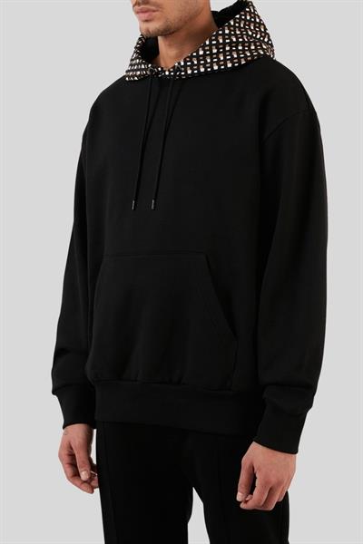Boss Regular Fit Kapüşonlu Erkek Sweatshirt Siyah