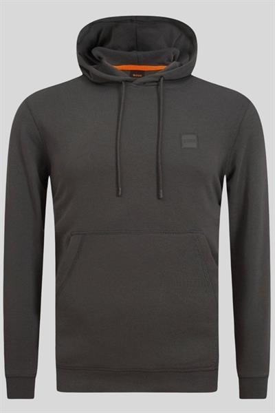 Boss Regular Fit Kapüşonlu Erkek Sweatshirt Gri