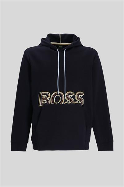 Boss  Regular Fit Kapüşonlu Erkek Sweatshirt Siyah
