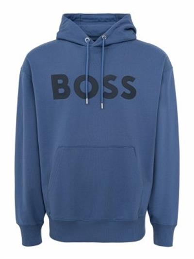 Boss Regular Fit  Kapüşonlu Erkek Sweatshirt Mavi 479