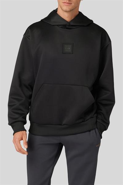 Boss Regular Fit Kapüşonlu Sweat Siyah