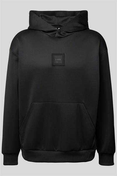 Boss Regular Fit Kapüşonlu Sweat Siyah