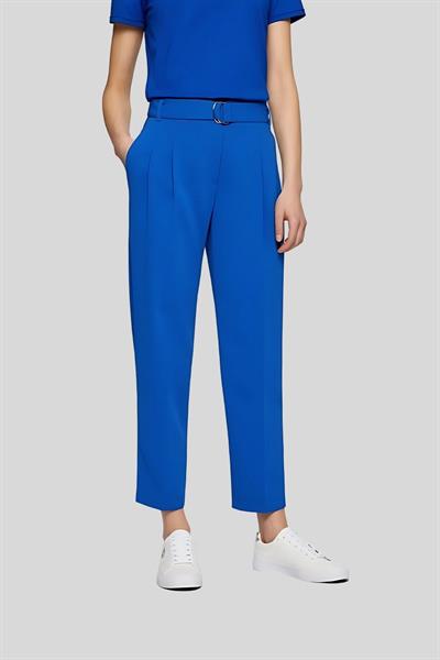 Boss Regular Fit Kemerli Kadın Pantolon Mavi 463
