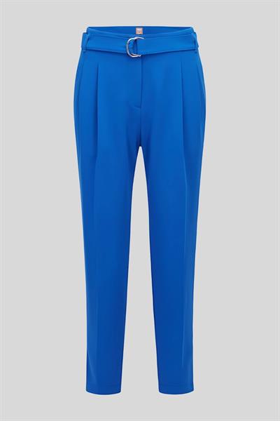 Boss Regular Fit Kemerli Kadın Pantolon Mavi 463