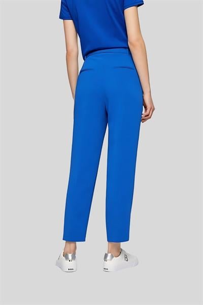 Boss Regular Fit Kemerli Kadın Pantolon Mavi 463