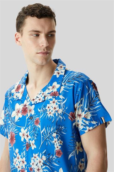 Boss Regular Fit Kısa Kollu Erkek Gömlek Lacivert 423