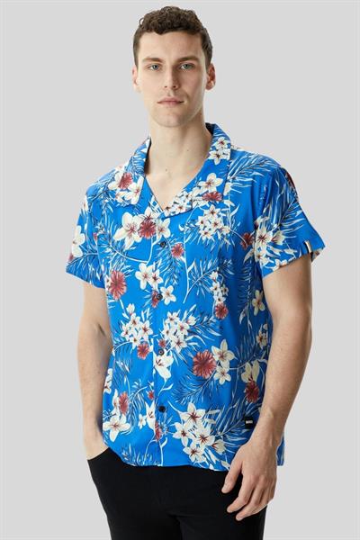 Boss Regular Fit Kısa Kollu Erkek Gömlek Lacivert 423