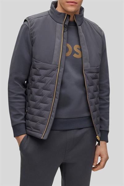 Boss Regular Fit Kuş Tüyü Yelek Gri 027