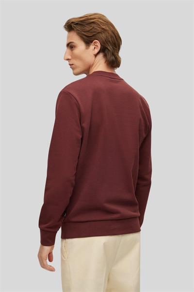 Boss Regular Fit Oversize Erkek Sweatshirt Bordo