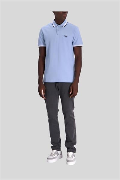 Boss Regular Fit Paddy Polo Yaka Erkek T-Shirt Mavi 498