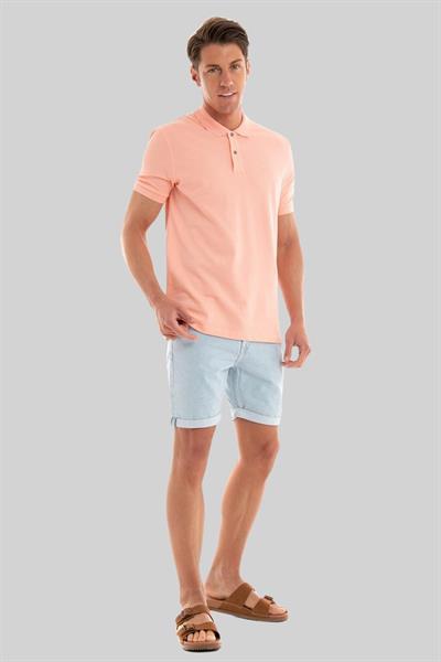 Boss Regular Fit Pallas Polo Yaka T-Shirt Pembe 830