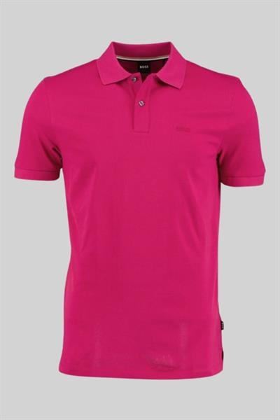 Boss Regular Fit Pallas Polo Yaka T-Shirt Pembe 653
