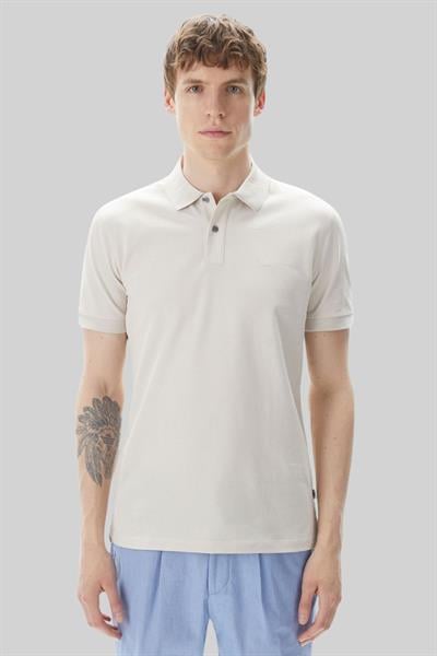 Boss Regular Fit Pallas Polo Yaka T-Shirt Krem 131