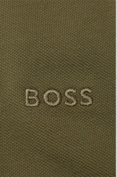 Boss Regular Fit Pallas Polo Yaka T-Shirt Haki 336