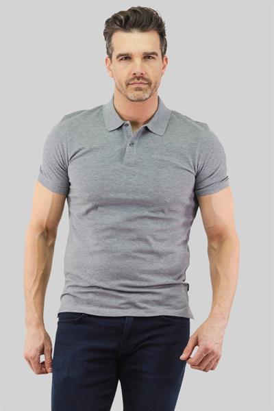 Boss Regular Fit Pallas Polo Yaka T-Shirt Gri 041