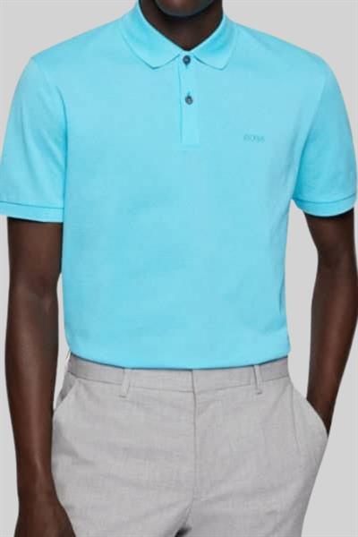 Boss Regular Fit Pallas Polo Yaka T-Shirt Mavi 462