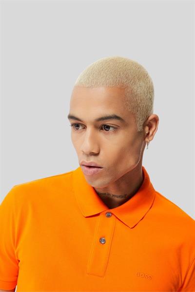 Boss Regular Fit Pallas Polo Yaka T-Shirt Turuncu 623