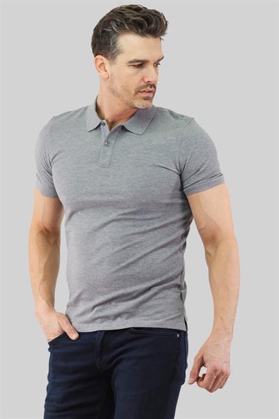 Boss Regular Fit Pallas Polo Yaka T-Shirt Gri 041