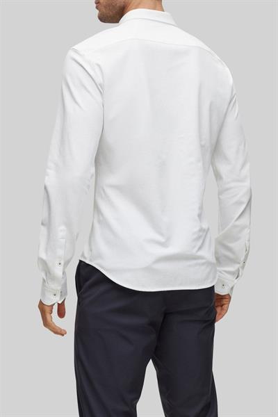 Boss Regular Fit Pamuklu Uzun Kollu Erkek Gömlek Beyaz 100