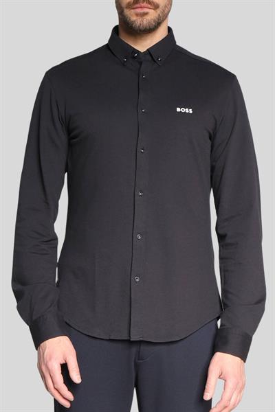 Boss Regular Fit Pamuklu Uzun Kollu Erkek Gömlek Mavi 402
