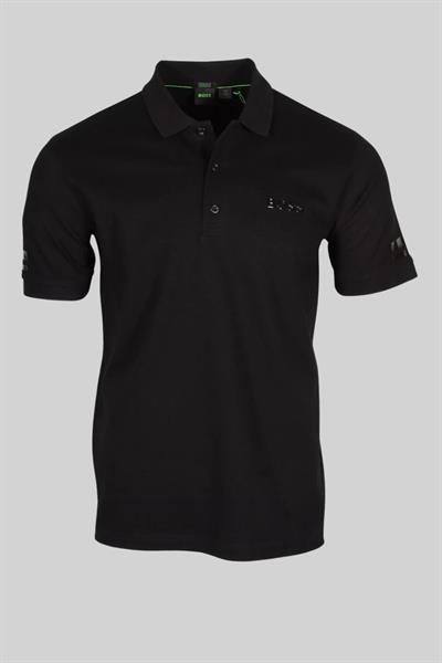 Boss Regular Fit Polo Yaka Erkek T-Shirt Siyah