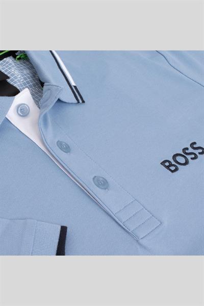 Boss Regular Fit Polo Yaka Erkek T-Shirt Mavi 498