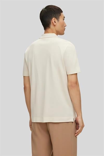 Boss Regular Fit Polo Yaka Erkek T-Shirt Krem 131